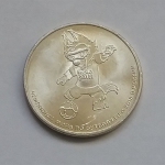 25 руб.монета Волк Забивака обычная.Чемпионат мира по футболу 2018